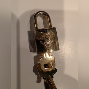 MCM Gold Padlock with Keys